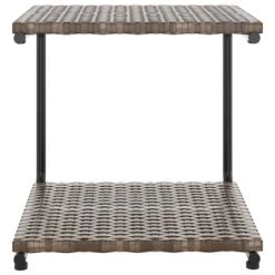 Chaise Longue à 2 Places Avec Coussins Résine Tressée Marron -Mobilier De Jardin Soldes chaise longue a 2 places avec coussins resine tressee marron 8719883813813 553926