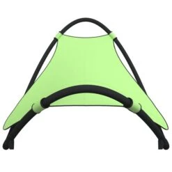 Chaise Longue à Bascule Avec Roues Acier Et Textilène Vert -Mobilier De Jardin Soldes chaise longue a bascule avec roues acier et textilene vert 3666722751674 1409495