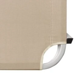 Chaise Longue Aluminium Et Textilène Crème -Mobilier De Jardin Soldes chaise longue aluminium et textilene creme 3666722363310 936710