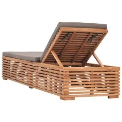 Chaise Longue Avec Coussin Gris Foncé Bois De Teck Solide 11 Chaise Longue Avec Coussin Gris Foncé Bois De Teck Solide -Mobilier De Jardin Soldes chaise longue avec coussin gris fonce bois de teck solide 3666722458139 768473