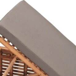 Chaise Longue Avec Coussin Gris Foncé Bois De Teck Solide 14 Chaise Longue Avec Coussin Gris Foncé Bois De Teck Solide -Mobilier De Jardin Soldes chaise longue avec coussin gris fonce bois de teck solide 3666722458139 768476