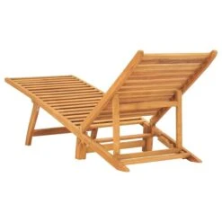 Chaise Longue Bois De Teck Solide 4 -Mobilier De Jardin Soldes chaise longue bois de teck solide 3666722231138 1123518