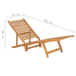 Chaise Longue Bois De Teck Solide 4 -Mobilier De Jardin Soldes chaise longue bois de teck solide 3666722231138 1123521