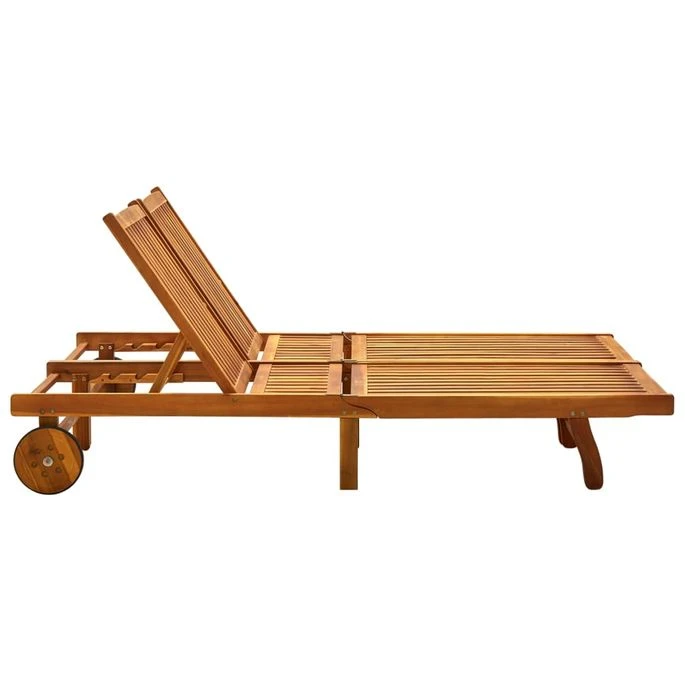 Chaise Longue De Jardin 2 Places Avec Coussins Acacia Solide 11 2 Chaise Longue De Jardin 2 Places Avec Coussins Acacia Solide 11 – Image 2