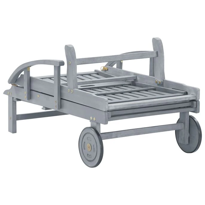 Chaise Longue De Jardin Avec Coussin Bois D'acacia Solide 4 12 Chaise Longue De Jardin Avec Coussin Bois D'acacia Solide 4 – Image 12