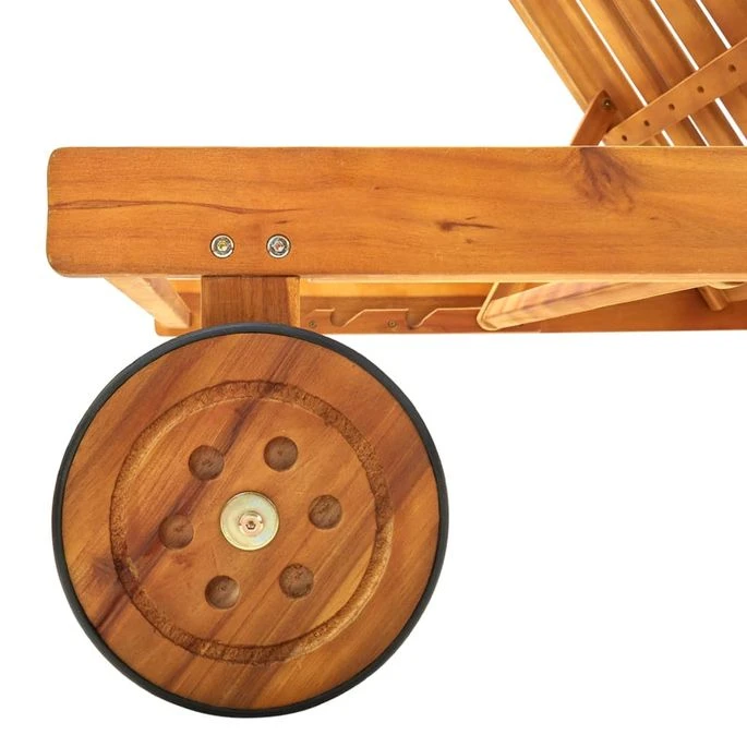 Chaise Longue De Jardin Avec Coussin Bois D'acacia Solide 16 7 Chaise Longue De Jardin Avec Coussin Bois D'acacia Solide 16 – Image 7