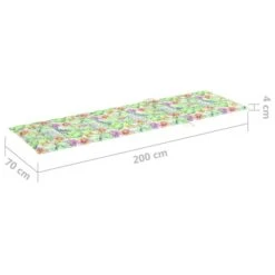 Chaise Longue Double Avec Coussins Motif Feuilles Pin Imprégné -Mobilier De Jardin Soldes chaise longue double avec coussins motif feuilles pin impregne 3666722406482 860296