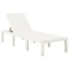 Chaise Longue Plastique Blanc