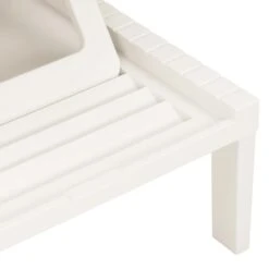 Chaise Longue Plastique Blanc -Mobilier De Jardin Soldes chaise longue plastique blanc 3666722351720 947246