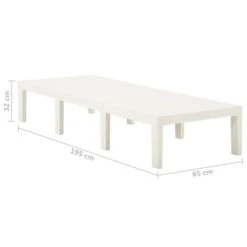 Chaise Longue Plastique Blanc -Mobilier De Jardin Soldes chaise longue plastique blanc 3666722351720 947248