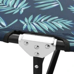 Chaise Longue Pliable Acier Motif De Feuilles -Mobilier De Jardin Soldes chaise longue pliable acier motif de feuilles 3666722363877 936223