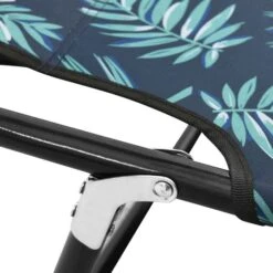 Chaise Longue Pliable Acier Motif De Feuilles -Mobilier De Jardin Soldes chaise longue pliable acier motif de feuilles 3666722363877 936224