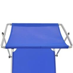 Chaise Longue Pliable Avec Auvent Aluminium Et Textilène Bleu 10 Chaise Longue Pliable Avec Auvent Aluminium Et Textilène Bleu -Mobilier De Jardin Soldes chaise longue pliable avec auvent aluminium et textilene bleu 8718475875239 1353763