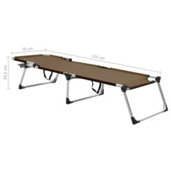 Chaise Longue Pliable Extra Haute Pour Seniors Marron Aluminium -Mobilier De Jardin Soldes chaise longue pliable extra haute pour seniors marron aluminium 3666722931236 554209