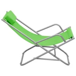 Chaises à Bascule 2 Pcs Acier Vert -Mobilier De Jardin Soldes chaises a bascule 2 pcs acier vert 3666722363983 936128