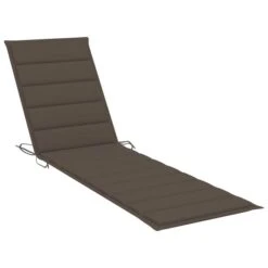 Chaises Longues 2 Pcs Avec Coussin Taupe Bois De Teck Solide -Mobilier De Jardin Soldes chaises longues 2 pcs avec coussin taupe bois de teck solide 3666722391320 897291