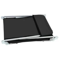 Chaises Longues Pliables 2 Pcs Acier Et Tissu Noir -Mobilier De Jardin Soldes chaises longues pliables 2 pcs acier et tissu noir 3666722327213 978226