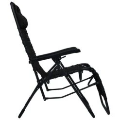 Chaises Pliables De Terrasse 2 Pcs Noir Textilène -Mobilier De Jardin Soldes chaises pliables de terrasse 2 pcs noir textilene 3666722356541 942191