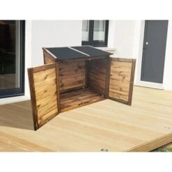 CHALET & JARDIN Coffre De Jardin En Bois Trocadero 600 - Capacité 600 L