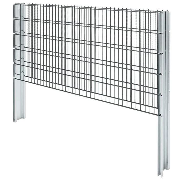 Clôture De Gabion 2D Acier Galvanisé 2,008x1,03m 14m Total Gris 5 Clôture De Gabion 2D Acier Galvanisé 2,008x1,03m 14m Total Gris – Image 5