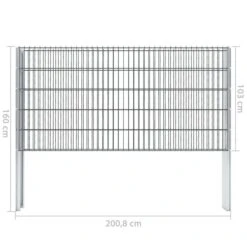 Clôture De Gabion 2D Acier Galvanisé 2,008x1,03m 14m Total Gris 23 Clôture De Gabion 2D Acier Galvanisé 2,008x1,03m 14m Total Gris -Mobilier De Jardin Soldes cloture de gabion 2d acier galvanise 2 008x1 03m 14m total gris 8718475552734 1231895