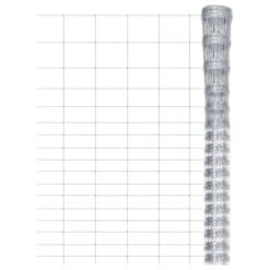 Clôture De Jardin Acier Galvanisé 50x1,25 M Argenté 3