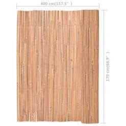 Clôture En Bambou 170x400 Cm -Mobilier De Jardin Soldes cloture en bambou 170x400 cm 3666722608633 1367063