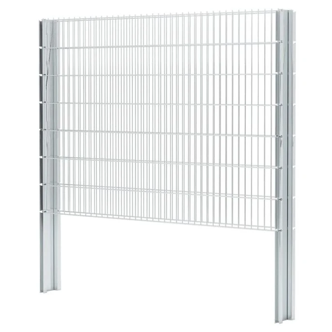 Clôture Gabion 2D Acier Galvanisé 2,008x1,43m 12m Total Argenté 5 Clôture Gabion 2D Acier Galvanisé 2,008x1,43m 12m Total Argenté – Image 5