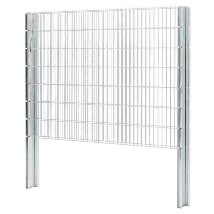 Clôture Gabion 2D Acier Galvanisé 2,008x1,43m 14m Total Argenté 5 Clôture Gabion 2D Acier Galvanisé 2,008x1,43m 14m Total Argenté – Image 5