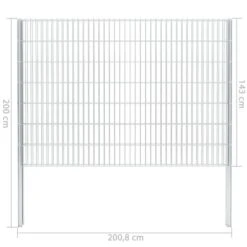 Clôture Gabion 2D Acier Galvanisé 2,008x1,43m 14m Total Argenté 23 Clôture Gabion 2D Acier Galvanisé 2,008x1,43m 14m Total Argenté -Mobilier De Jardin Soldes cloture gabion 2d acier galvanise 2 008x1 43m 14m total argente 8718475553236 1274553