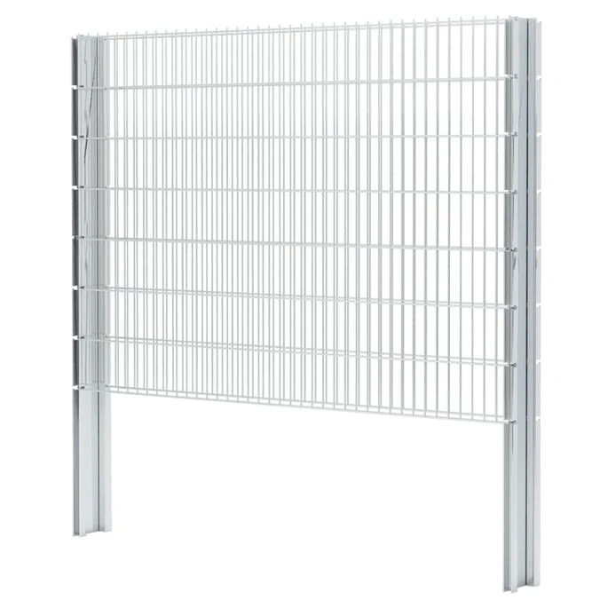 Clôture Gabion 2D Acier Galvanisé 2,008x1,43m 16m Total Argenté 5 Clôture Gabion 2D Acier Galvanisé 2,008x1,43m 16m Total Argenté – Image 5