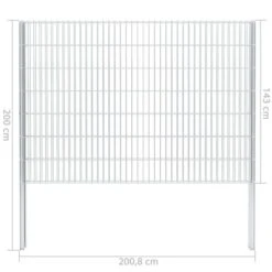 Clôture Gabion 2D Acier Galvanisé 2,008x1,43m 16m Total Argenté 23 Clôture Gabion 2D Acier Galvanisé 2,008x1,43m 16m Total Argenté -Mobilier De Jardin Soldes cloture gabion 2d acier galvanise 2 008x1 43m 16m total argente 8718475553243 1274565