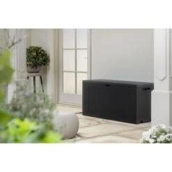 Coffre De Jardin - Emily 270L Anthracite -Mobilier De Jardin Soldes coffre de jardin emily 270l anthracite 7290112634580 597518