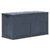 Coffre De Rangement Jardin Plastique Noir Cedar
