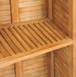 Comptoir De Bar Et 4 Chaises Hautes Teck Massif Clair Aqual -Mobilier De Jardin Soldes comptoir de bar et 4 chaises hautes teck massif clair aqual 3666722577731 262274