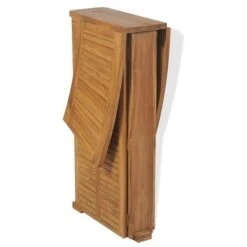 Comptoir De Bar Pliable Teck Massif Clair Aqual -Mobilier De Jardin Soldes comptoir de bar pliable teck massif clair 3666722551854 401450