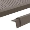 Cornière De Terrasse 5 Pcs WPC 170 Cm Marron Foncé