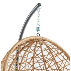 COSTA Fauteuil Oeuf Suspendu En Résine Tressée - Coussin En Polyester -Mobilier De Jardin Soldes costa fauteuil oeuf suspendu en resine tressee coussin en polyester 3612408098342 438565