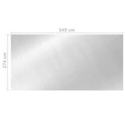 Couverture De Piscine Argenté 549x274 Cm PE -Mobilier De Jardin Soldes couverture de piscine argente 549x274 cm pe 3666722176415 1221483