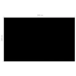 Couverture De Piscine Noir 260 X 160 Cm PE -Mobilier De Jardin Soldes couverture de piscine noir 260 x 160 cm pe 3666722935425 1221088