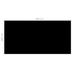 Couverture De Piscine Noir 400 X 200 Cm PE -Mobilier De Jardin Soldes couverture de piscine noir 400 x 200 cm pe 8719883746364 1221103