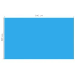 Couverture De Piscine Rectangulaire 500x300 Cm PE Bleu -Mobilier De Jardin Soldes couverture de piscine rectangulaire 500x300 cm pe bleu 3666722176927 1221173