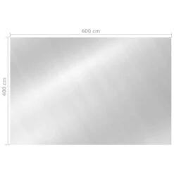 Couverture De Piscine Rectangulaire 600x400 Cm PE Argenté -Mobilier De Jardin Soldes couverture de piscine rectangulaire 600x400 cm pe argente 3666722176361 1221518