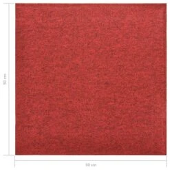 Dalles De Tapis De Sol 20 Pcs 5 M² 50x50 Cm Rouge -Mobilier De Jardin Soldes dalles de tapis de sol 20 pcs 5 m 50x50 cm rouge 8720286065563 1172215