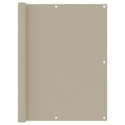 Écran De Balcon Beige 120x300 Cm Tissu Oxford