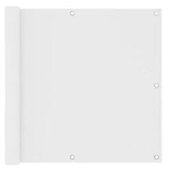 Écran De Balcon Blanc 90x600 Cm Tissu Oxford