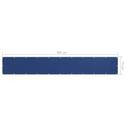 Écran De Balcon Bleu 75x500 Cm Tissu Oxford -Mobilier De Jardin Soldes ecran de balcon bleu 75x500 cm tissu oxford 3666722518475 600005