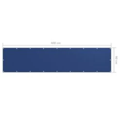Écran De Balcon Bleu 90x400 Cm Tissu Oxford -Mobilier De Jardin Soldes ecran de balcon bleu 90x400 cm tissu oxford 3666722518444 600020