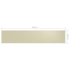Écran De Balcon Crème 120x600 Cm Tissu Oxford -Mobilier De Jardin Soldes ecran de balcon creme 120x600 cm tissu oxford 3666722506762 615440