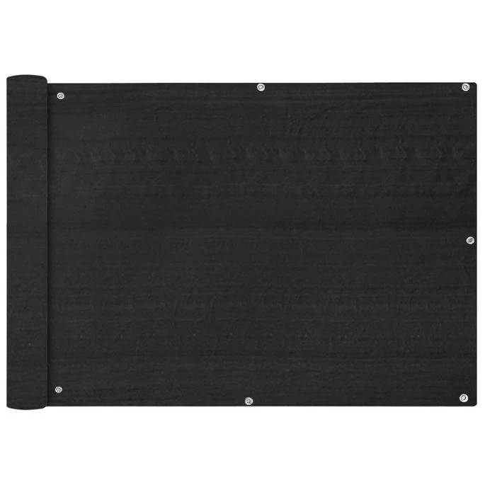 Écran De Balcon En PEHD Anthracite De 75x400 Cm 1 Écran De Balcon En PEHD Anthracite De 75x400 Cm